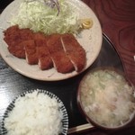 とんかつ桂 - 上ヒレかつ定食1700円