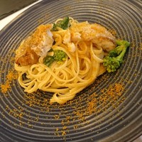 ラ ヴィオレッタ - 甘鯛鱗焼きと菜の花、カラスミリングイネ