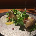 TACUBO - 唐津 鰆のカルパッチョ 檸檬と生姜のドレッシング