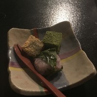 眺河　先斗町～華～ - 甘味（桜餅とわらび餅）