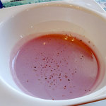 リストランテ フォレスタ・ヴェルデ - 紫いものスープ