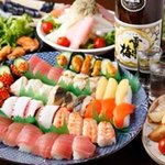 居酒屋 高田 - メインの選べるお徳用コースは贅沢にお寿司♪