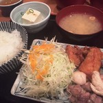 鳥ZEN亭 - ハーフハーフ定食