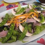 ヴェール エ ブラン - 有機フレッシュマッシュルームと生ハムのサラダ（2011.1.24）
