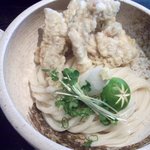 讃岐うどん白庵 - 生醤油とり天 （￥850）