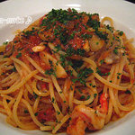倫舌 - 魚介類トマトのスパゲッティ