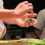 天寿し - 技に見入る