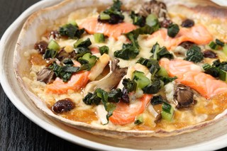 居食庵 えにしや - そば粉ピザ　信州スペシャル