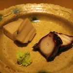 鮨 さいとう - 蒸し鮑と蛸の桜煮2