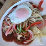 スパゲッティハウスjam - ミラカン250g＋目玉焼き