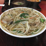 そば処 つる岡 - サンマーメン大盛り