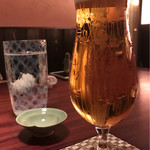 旬膳甜酒 創庵 - 生ビールとお水