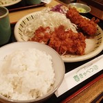 春きゃべつ - コンビかつ定食 850円