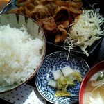 串揚 宜しく - 豚バラ生姜焼き定食