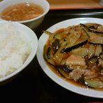 中国料理 東方餐廳 - 茄子と豚肉