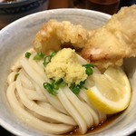 釜たけ流 うめだ製麺所 - 鶏天ぶっかけ（小）