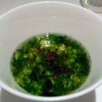 ラ メゾン ヒトトキ - 浜名湖産青海苔と汲み上げ湯葉のロワイヤル