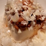 南国酒場リバーサイド - 納豆とお豆腐のどんぶり飯