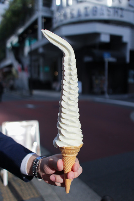 Long Softcream アメリカ村店 ロングソフトクリーム 旧店名 Pop Sweet 四ツ橋 ソフトクリーム 食べログ