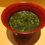 鮨 さいとう - 青さ汁