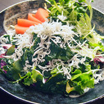 Miyazaki whitebait and seaweed salad