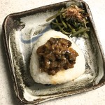 おみやげ 坂 - おにぎりの具として「青唐辛子 みそしいたけ」いただきま〜す