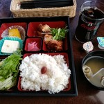 遊食彩宴 サンフラワー - 【2017.4.13(木)】日替わりランチ(チキン山賊焼)730円