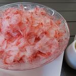 「苺まるごとかき氷」