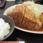 特選ロースとんかつ&海老クリームコロッケ定食1,040円