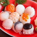 Matsue No Daidokoro Konekko Ya - 季節ごとの旬の鮮魚と野菜をつかった可愛らしい『手まり寿司』