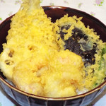 Teshigotoya Fukurou - お任せランチ天丼(自慢の天ぷらを特製天丼タレで)　1,050円
