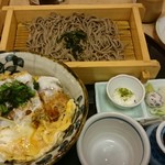 とんかつ和食　武蔵総本店 - カツ丼と蕎麦のセット