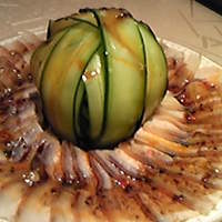 四川料理 龍の子 - 茹で豚のニンニクソース
