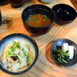 芦屋 いわい - 釜飯・香の物・赤だし