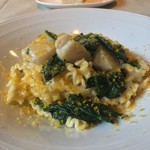 カーサ・デル・チーボ - 自家製マファルデ ホタテ貝とイタリア産からすみのクリームソース