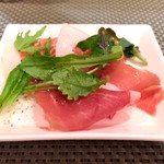 創作イタリアン Gemelli - 前菜 生ハムでした(*^▽^*)