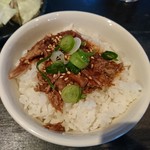 郷里 - 2017年3月　白とんミニ飯セット（ランチ限定）肉めし　870円