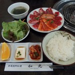 和光 - 焼肉盛り合わせランチ(1500円)