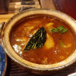 囲炉裏料理わ - 辛口のビーフカレー♪