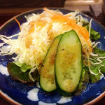 囲炉裏料理わ - サラダも新鮮で美味しいのです❤︎