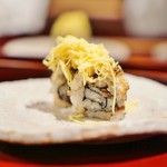 二条城ふる田 - 穴子の蒸し寿司