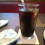 ラ・フーガ - 会津味噌煮込みハンバーグのチーズ焼きCセット(1680円) アイスコーヒー