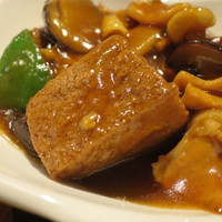 パンダ レストラン - 揚げ豆腐と豚肉の辛子煮
