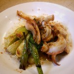 ゆたか - 島らっきょ、いかげそ炒め