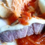 カナヤ - 豚肩ロース肉のグリル モッツァレラチーズ焼き トマトソース