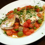 NONNA - 本日の鮮魚のアクアパッツァ オリーブとトマト、ケッパーベースイタリア風煮付け。