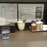 麺屋りゅう - カウンターセット