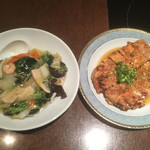 浜木綿 - 中華飯＋鶏の唐揚げ葱ソース