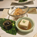 Suisuian - 胡麻豆腐
                        茄子田楽
                        白身魚の南蛮漬け