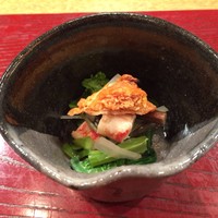三徳六味 - 山菜　車エビ　ばちこ